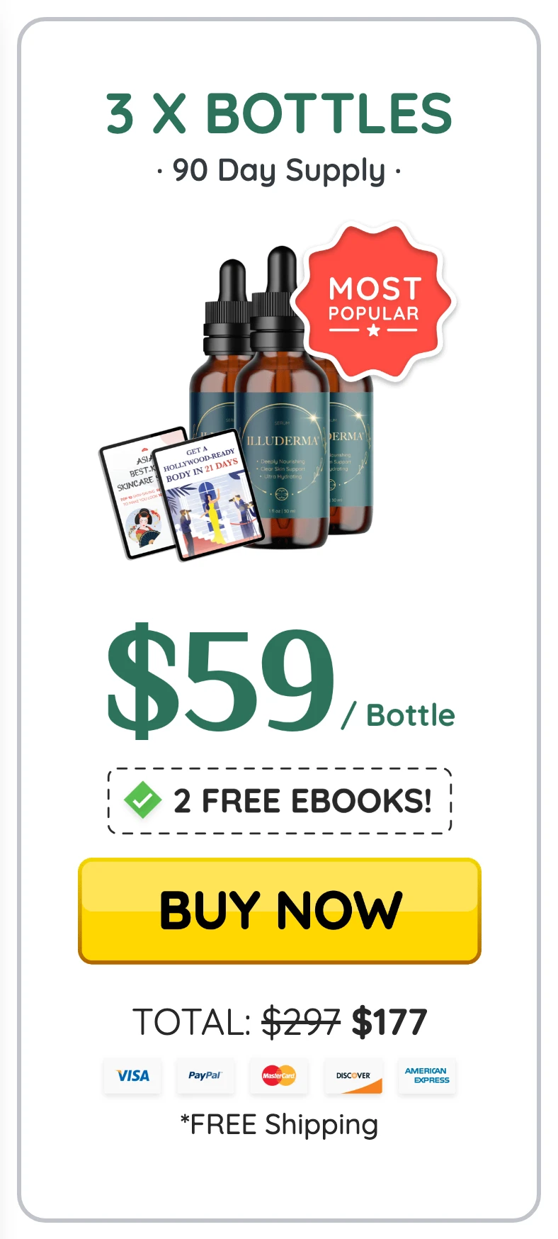 Illuderma 3 bottles